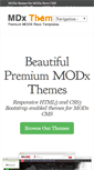 Mobile Screenshot of mdxthemes.com
